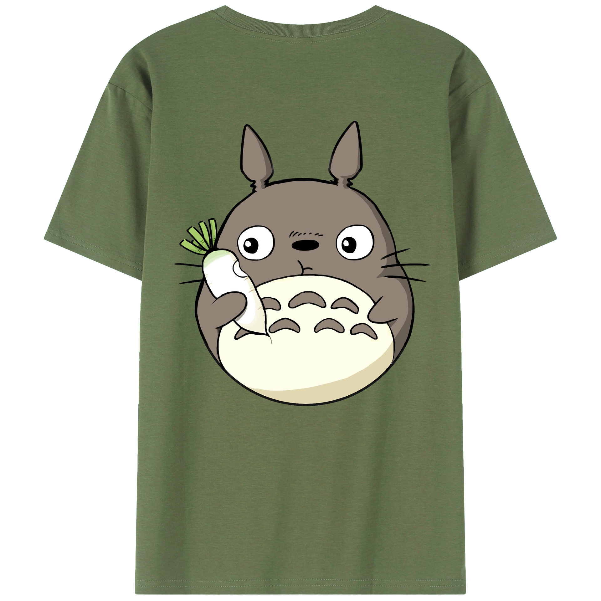 （画像用） となりのトトロ 草壁メイ 草壁サツキ My Neighbor Totoro Satsuki Kusakabe Mei Kusakabe 綿100％ メンズ半袖Tシャツ（バックプリント） 通気性